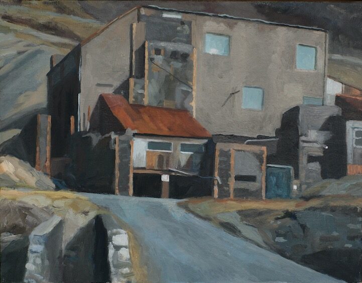 Force Crag. Oil on linen 35x45cm oak float framed