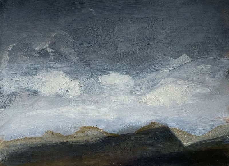 Coldberry. Oil on canvas board 18x24cm