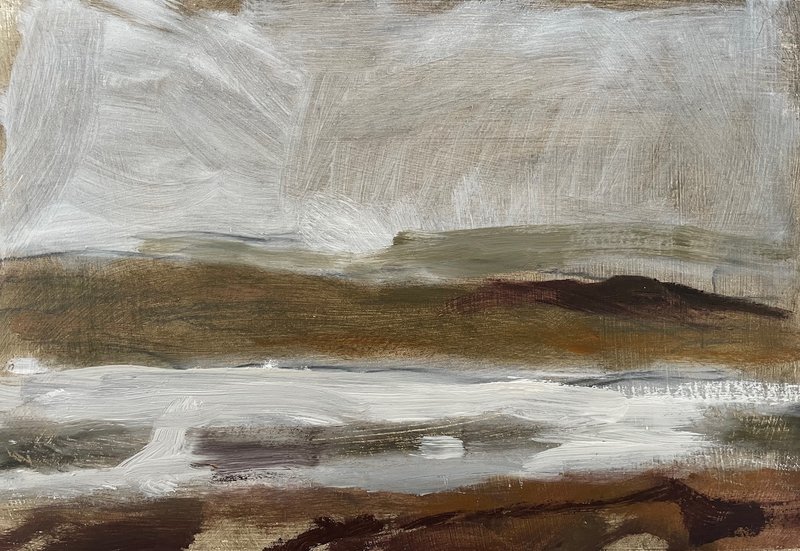 Sunbiggin I. Oil on board 18x26cm