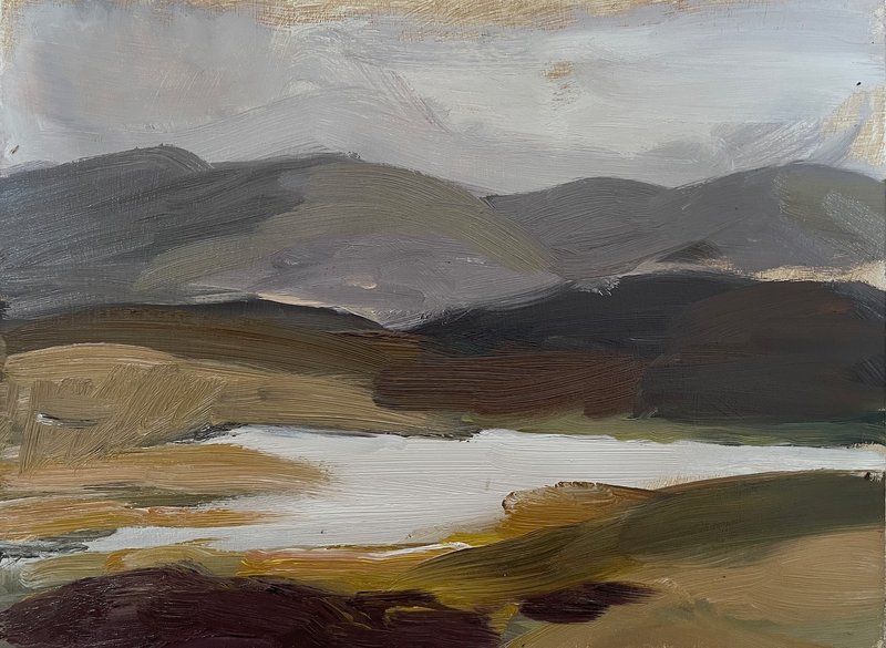 Sunbiggin II. Oil on board 23x30cm